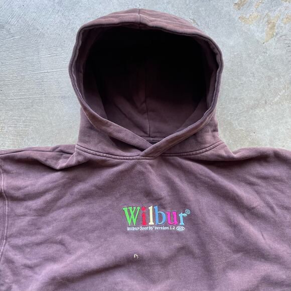 Wilbur Soot 96' Version 1.2 Embroidered Hoodie L Brown - Picture 1 of 6